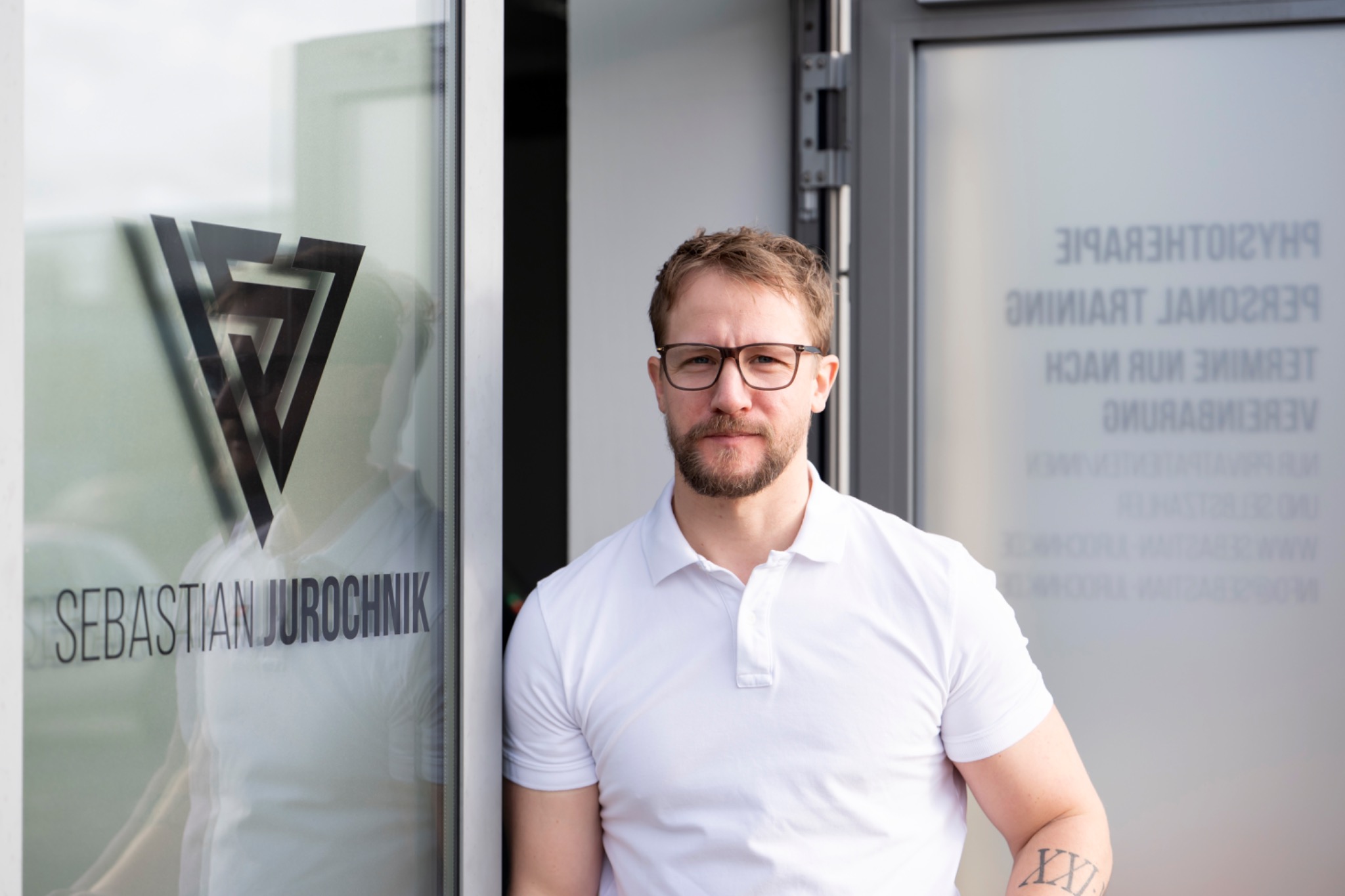 Sebastian Jurochnik vor seiner Physiotherapie in Mönchengladbach