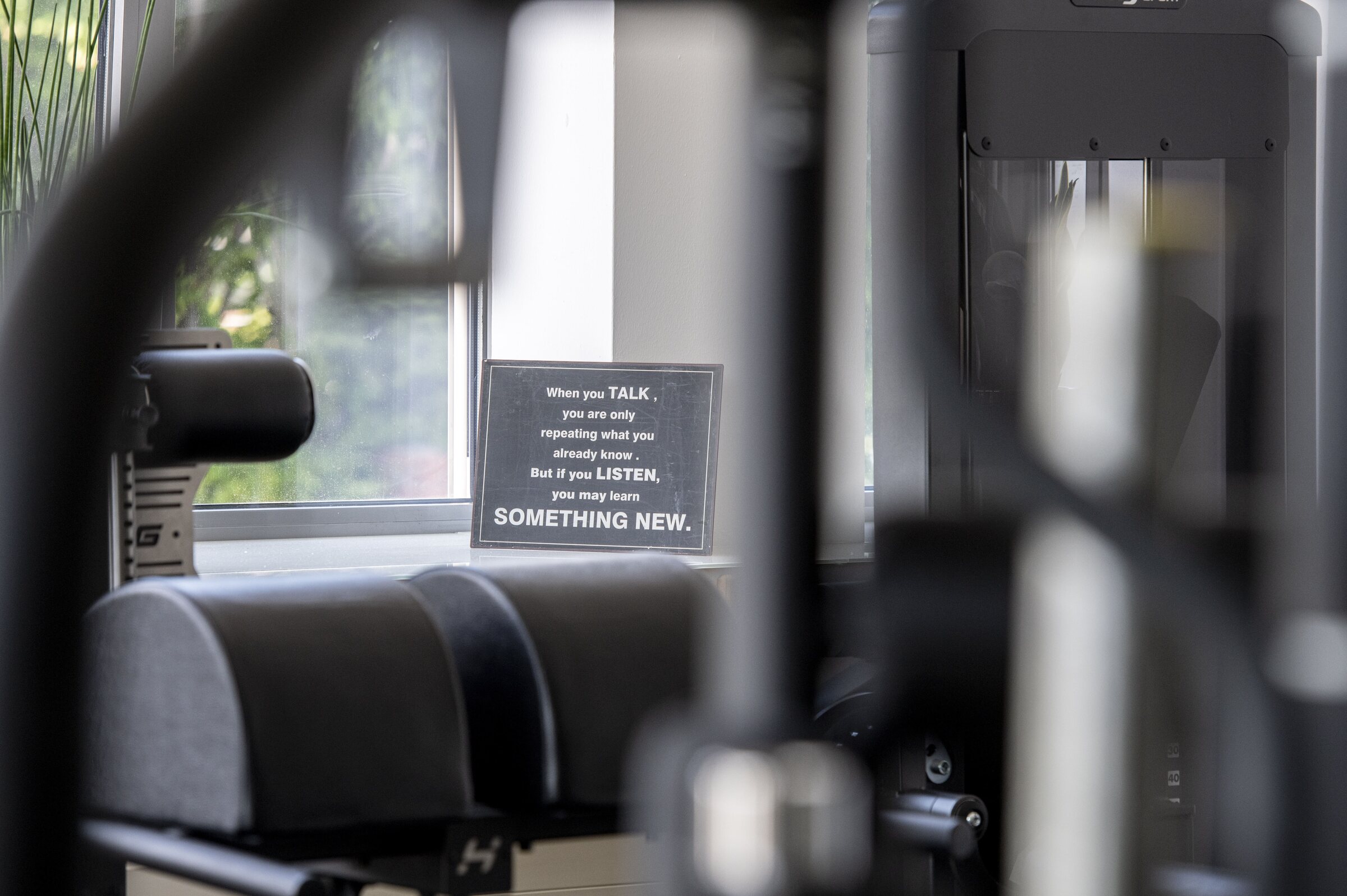 Ungestörte Atmosphäre im privaten Trainingsraum von Sebastian Jurochnik