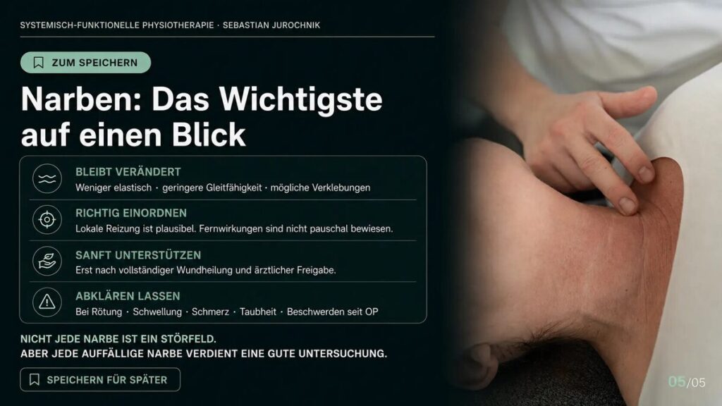 Narben: die wichtigsten Aussagen zu Struktur, Einordnung, Unterstützung und Abklärung