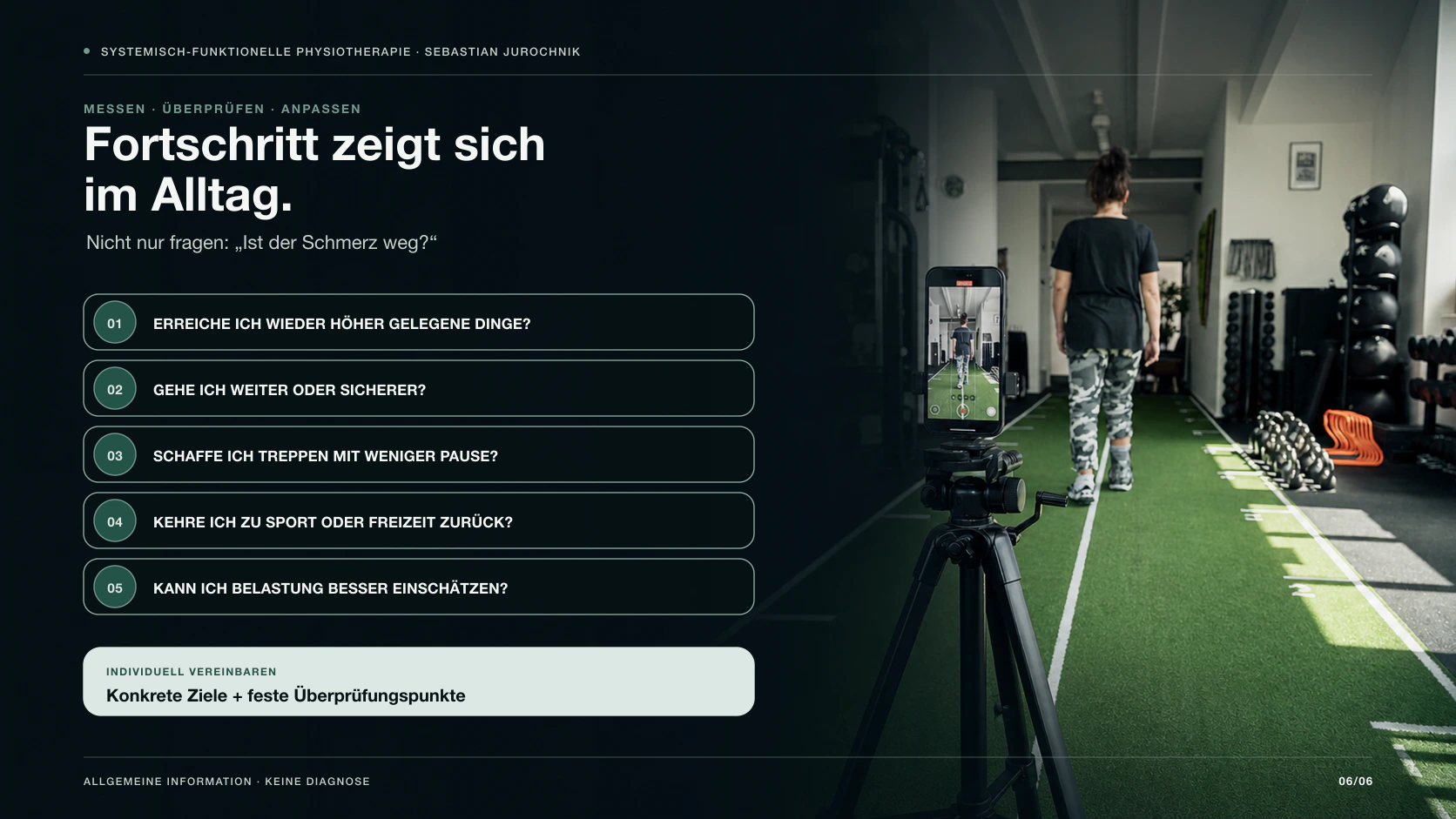 Fortschritt im Alltag anhand konkreter Ziele und Überprüfungspunkte beurteilen